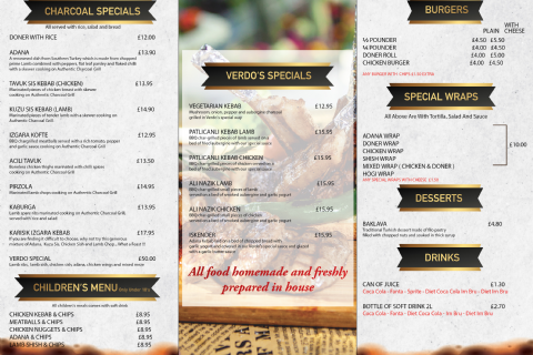 Menu Design