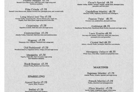 Menu Design