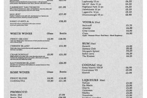 Menu Design